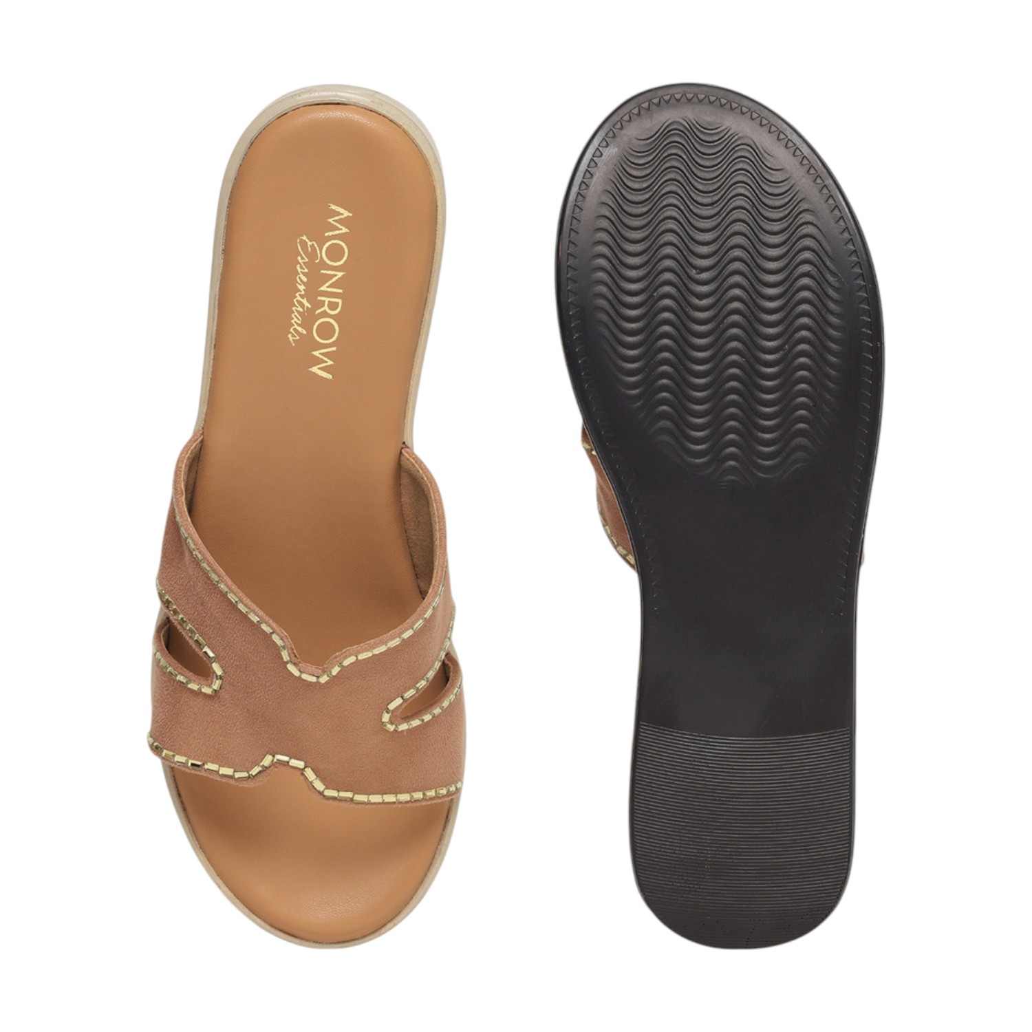 Monrow Alice Beige Flatform Heels