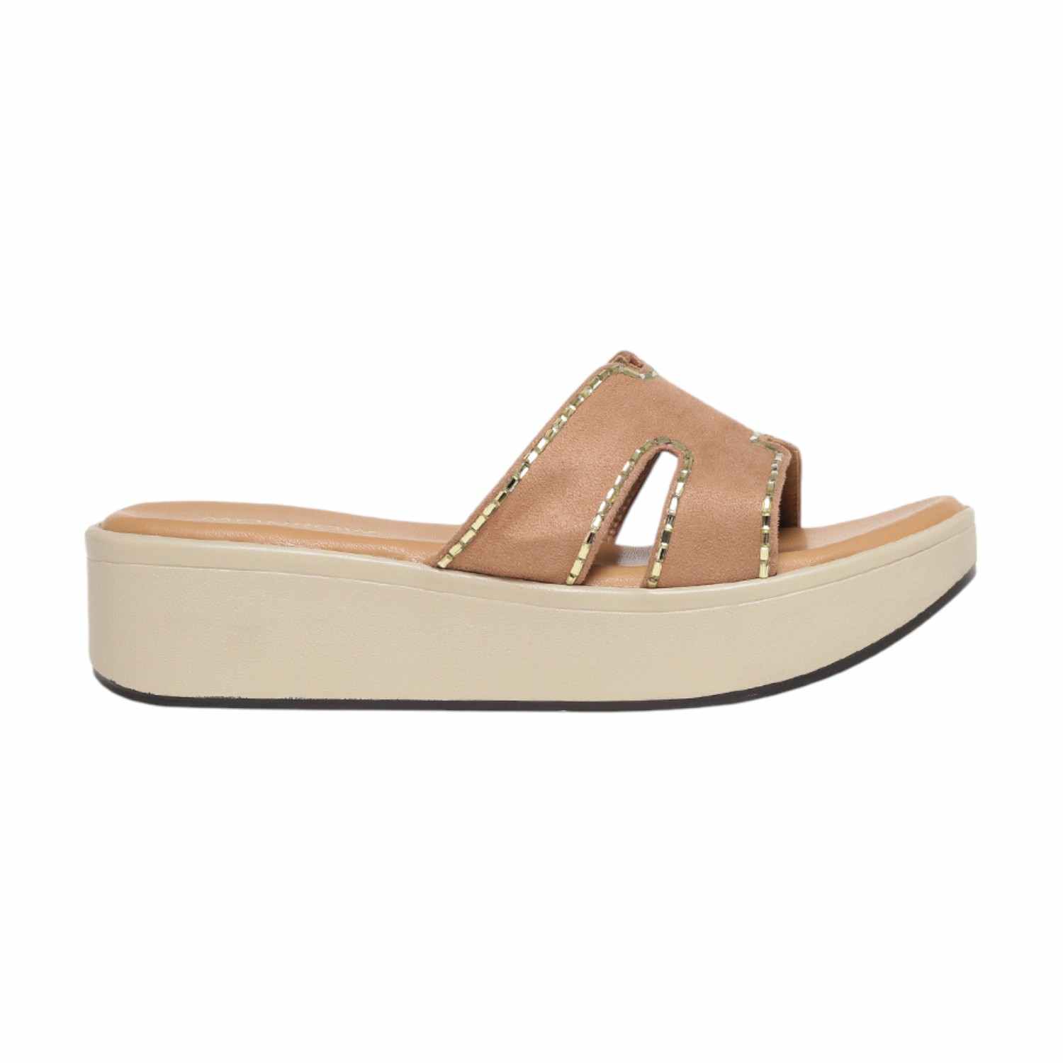 Monrow Alice Beige Flatform Heels