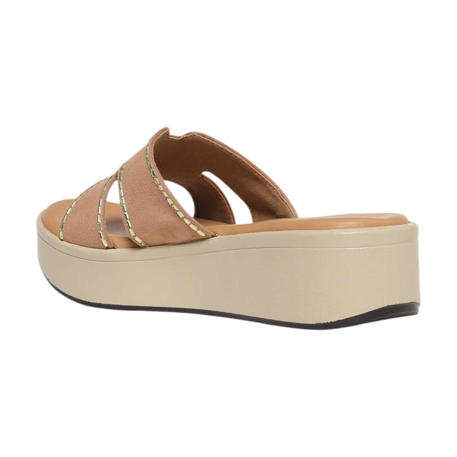 Monrow Alice Beige Flatform Heels