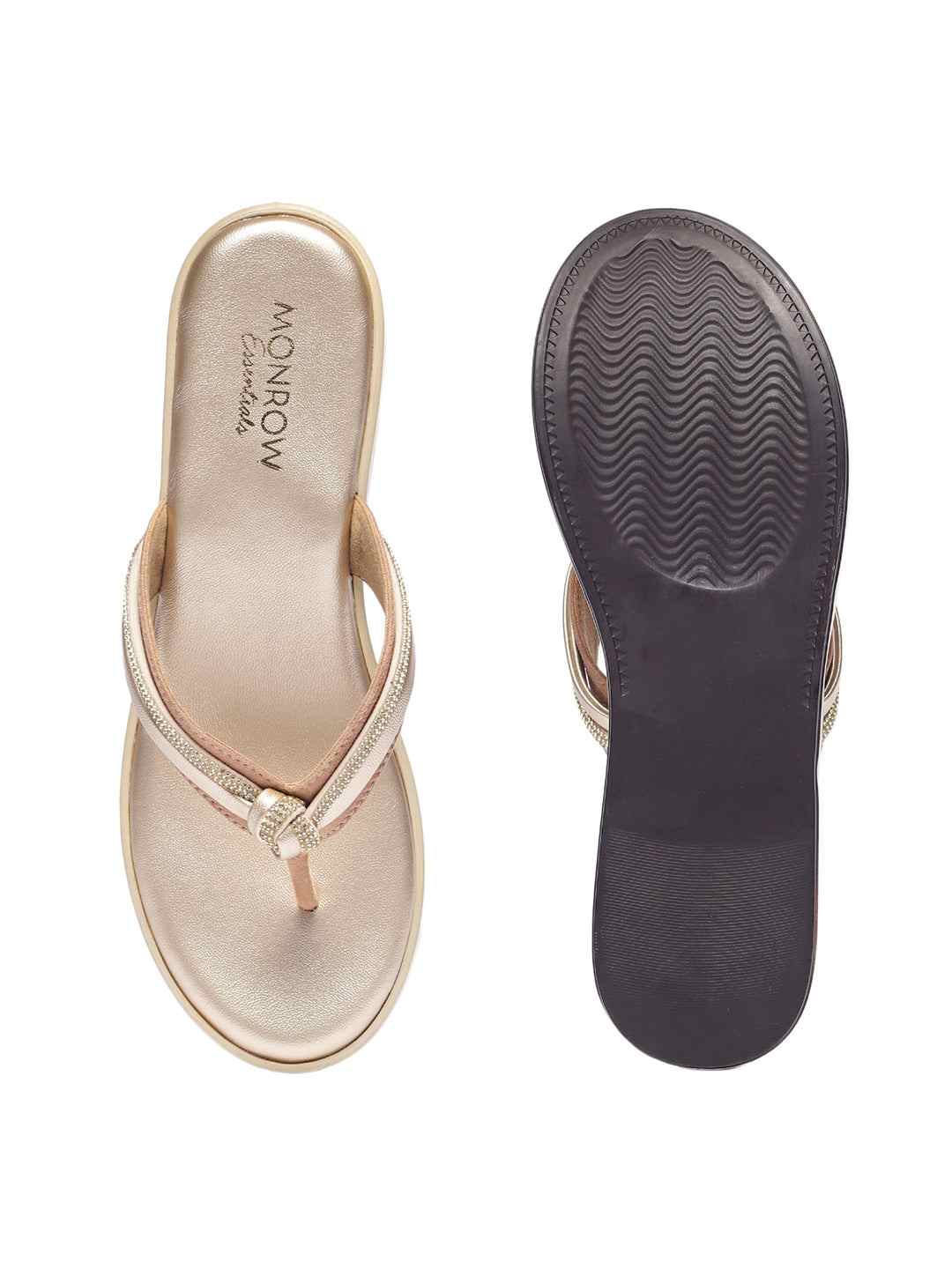 Monrow | Monrow Nancy Gold Flatform Heels|5