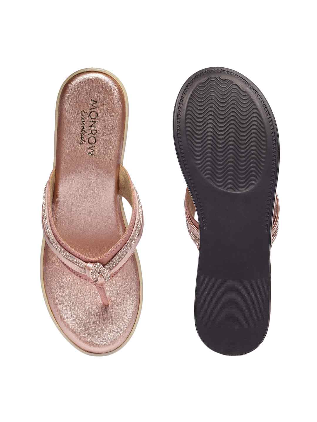 Monrow Nancy Rose Gold Flatform Heels