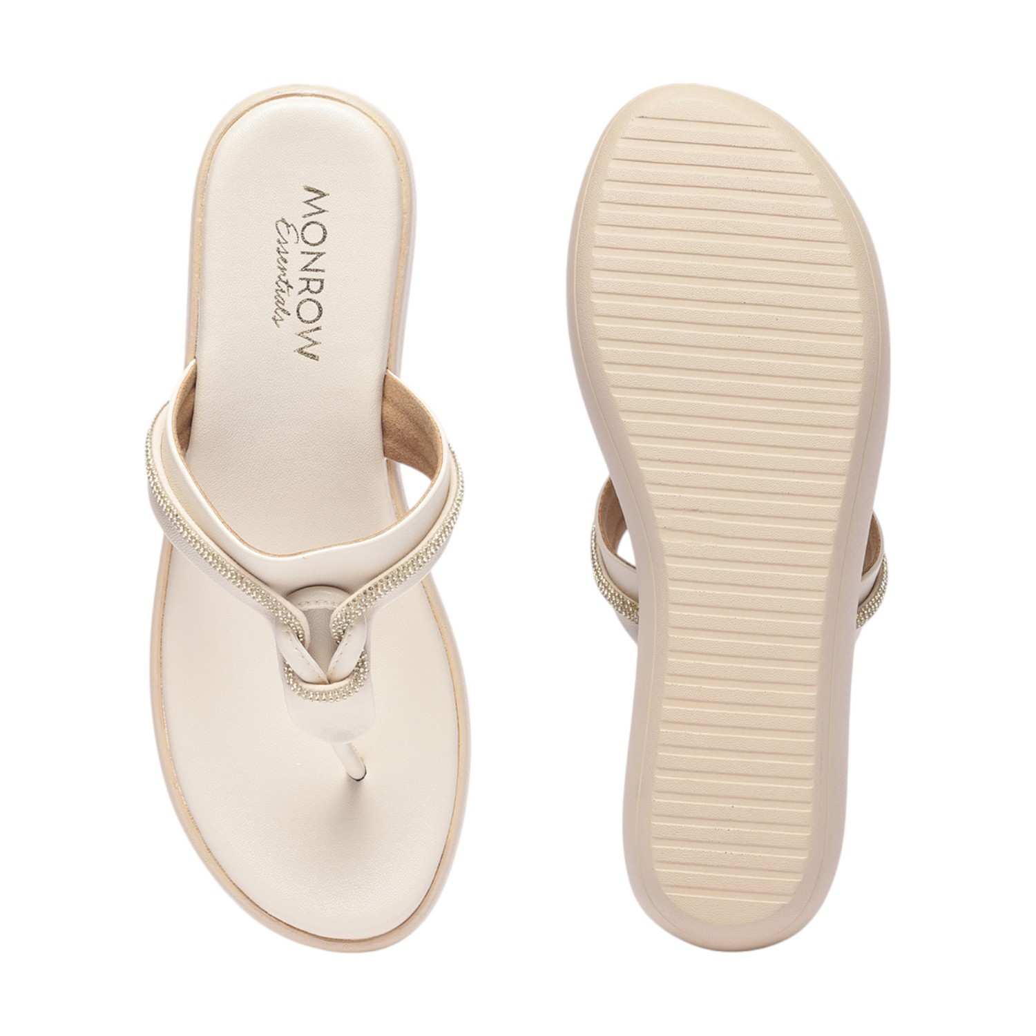 Monrow Ottilie Cream Flatform Heels