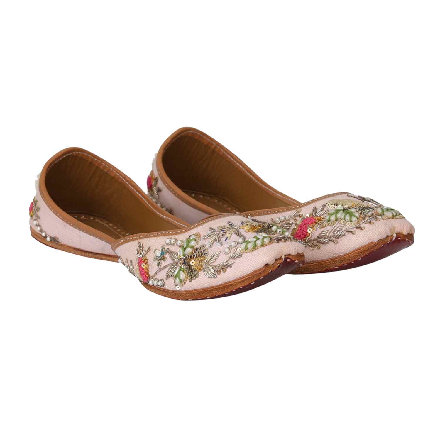 Blush Bloom Traditional Jutti