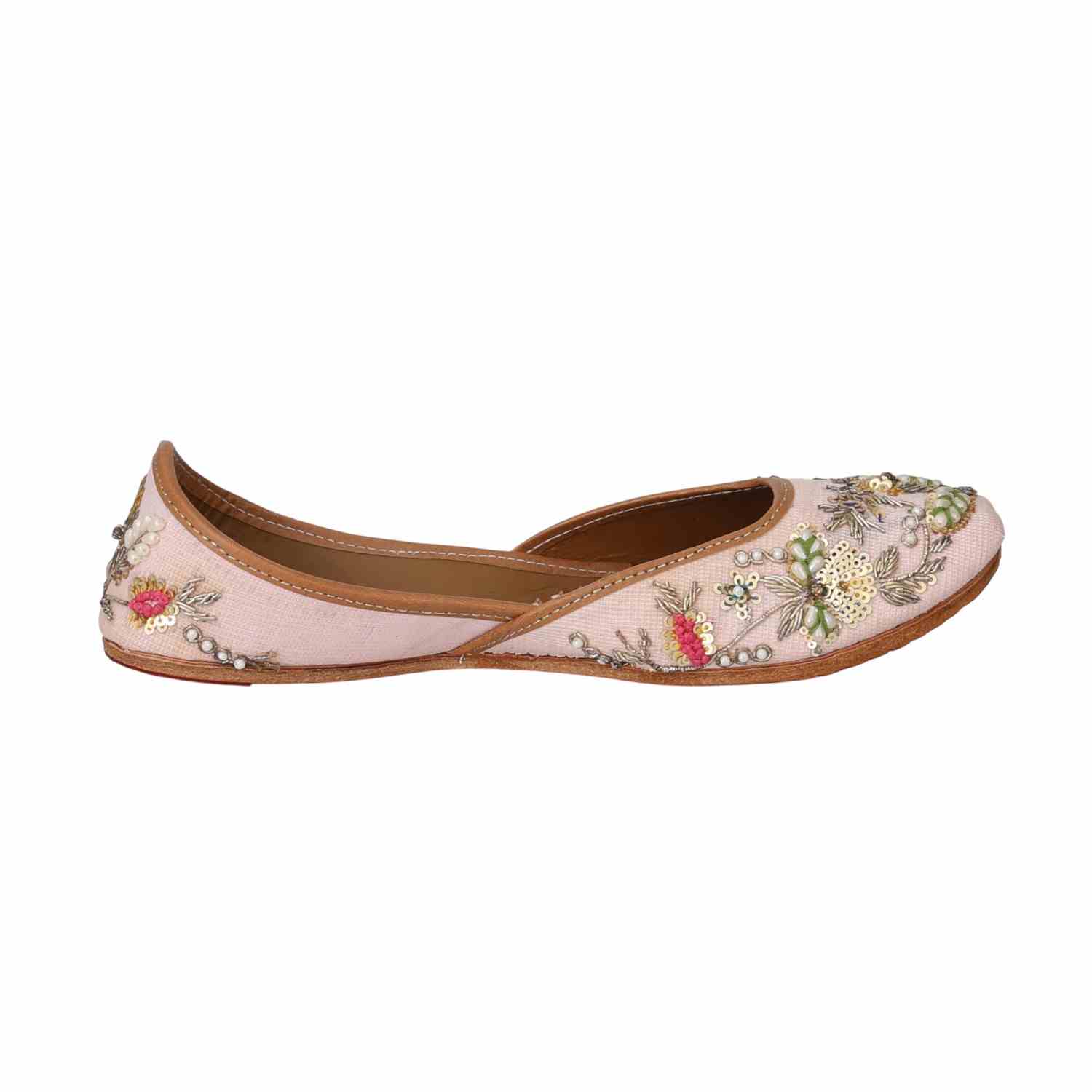 Blush Bloom Traditional Jutti