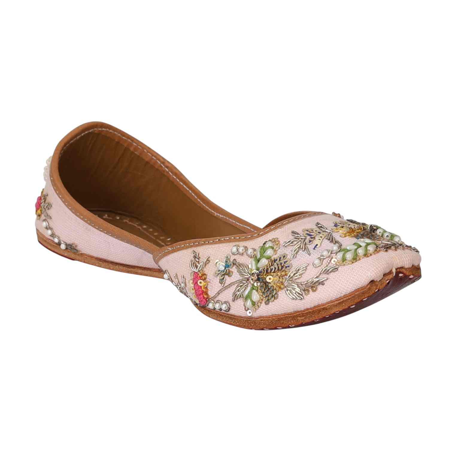 Blush Bloom Traditional Jutti