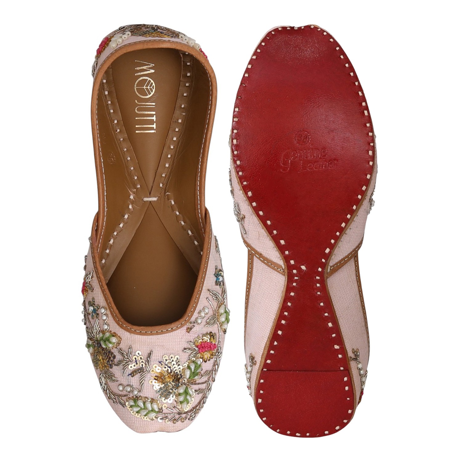 Blush Bloom Traditional Jutti