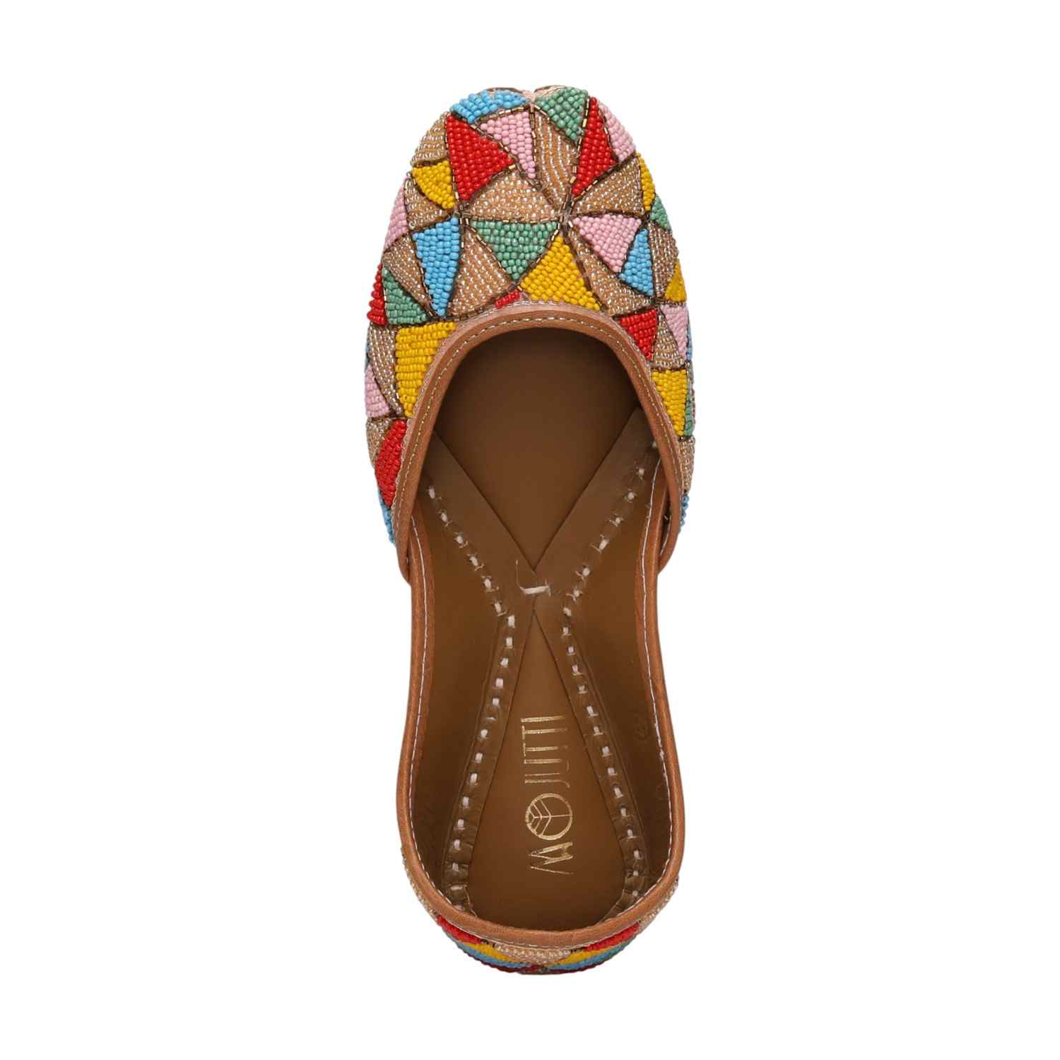Women Vibrant Multicolor Beaded Mojaries