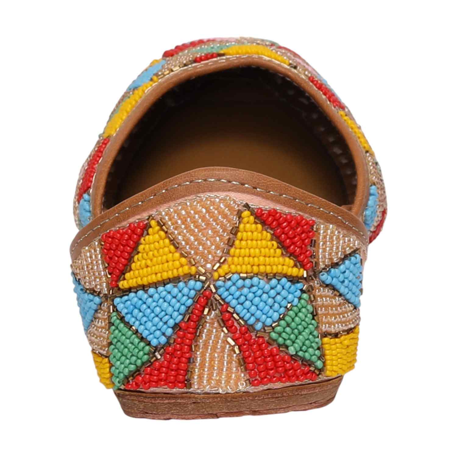 Women Vibrant Multicolor Beaded Mojaries