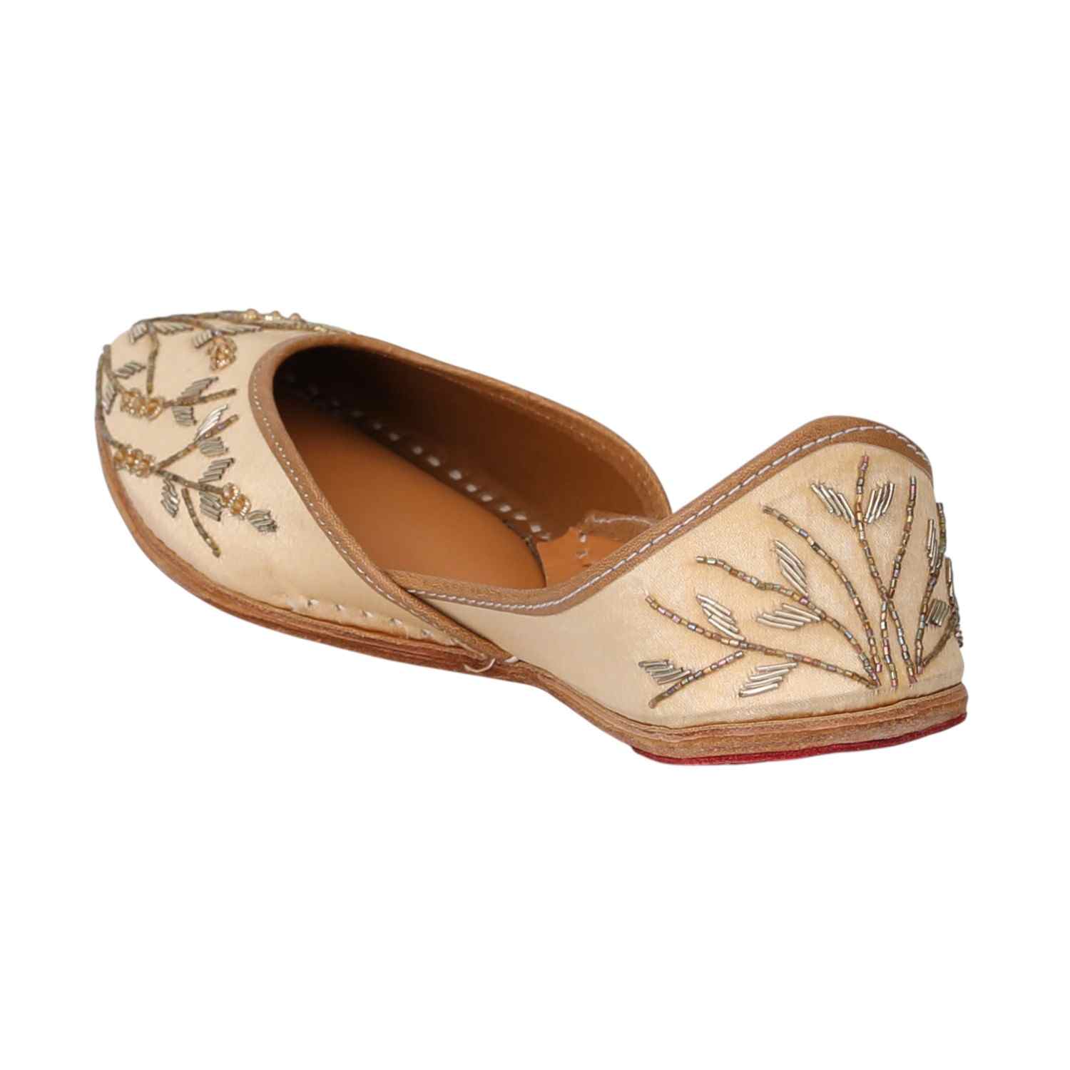 Golden Glow Beaded Jutti