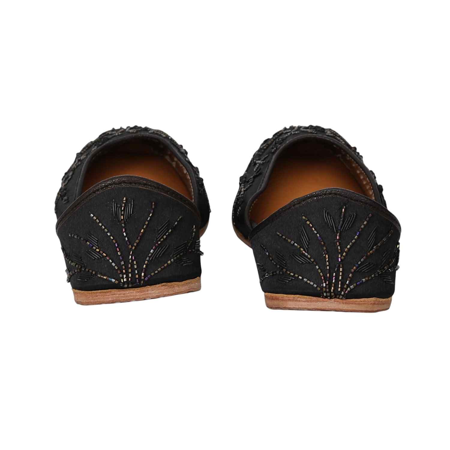Midnight Grace Beaded Jutti