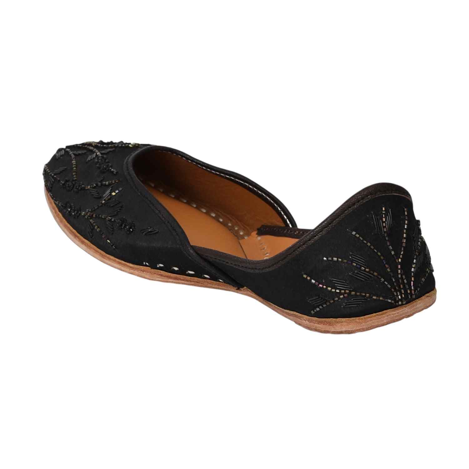 Midnight Grace Beaded Jutti