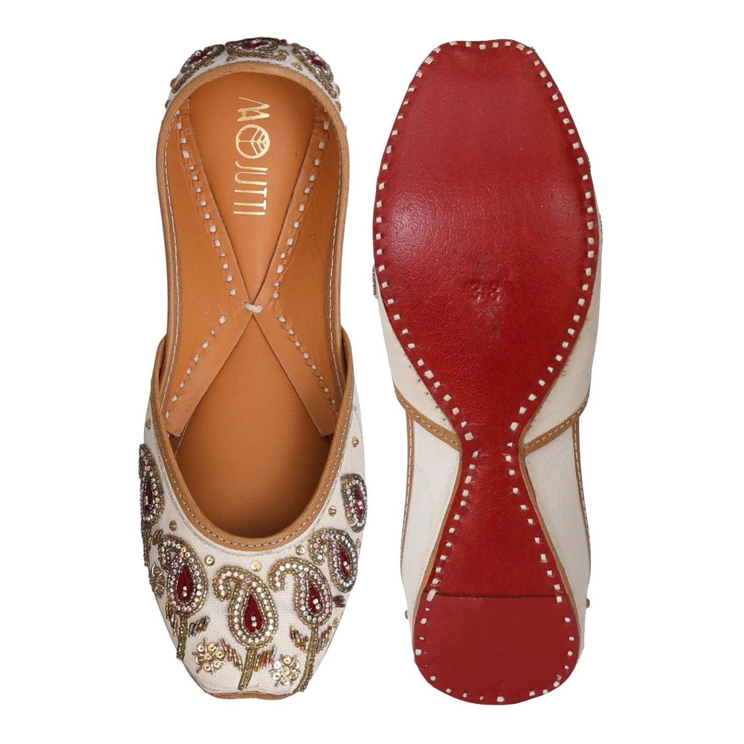 Regal Bloom Embroidered Jutti