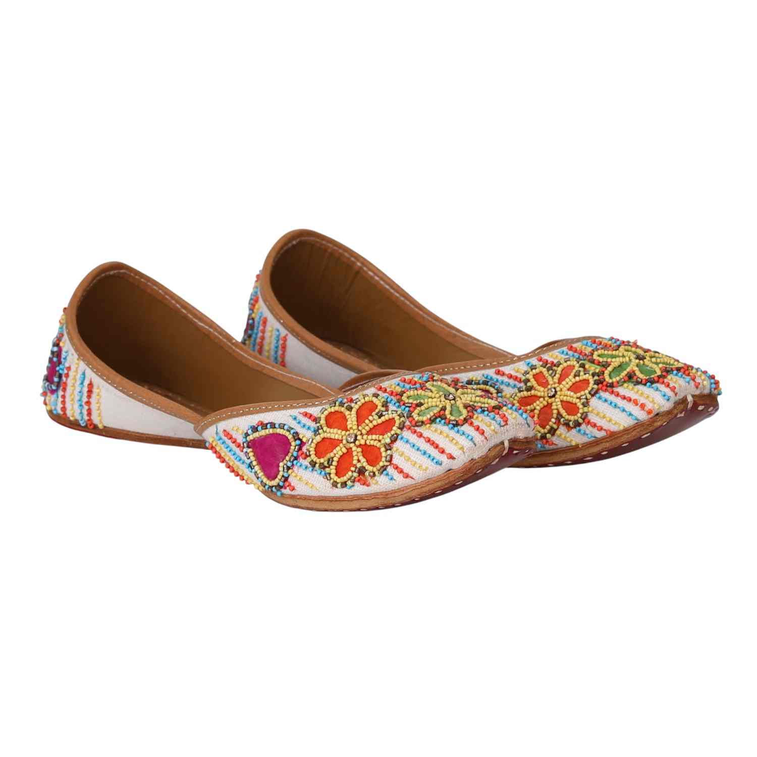 Women  Multicoloured Beaded Jutti