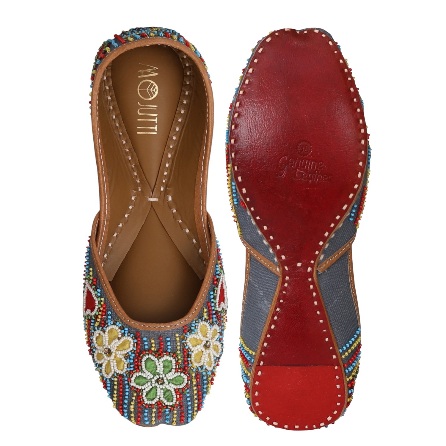 Monsoon Melody Beaded Jutti