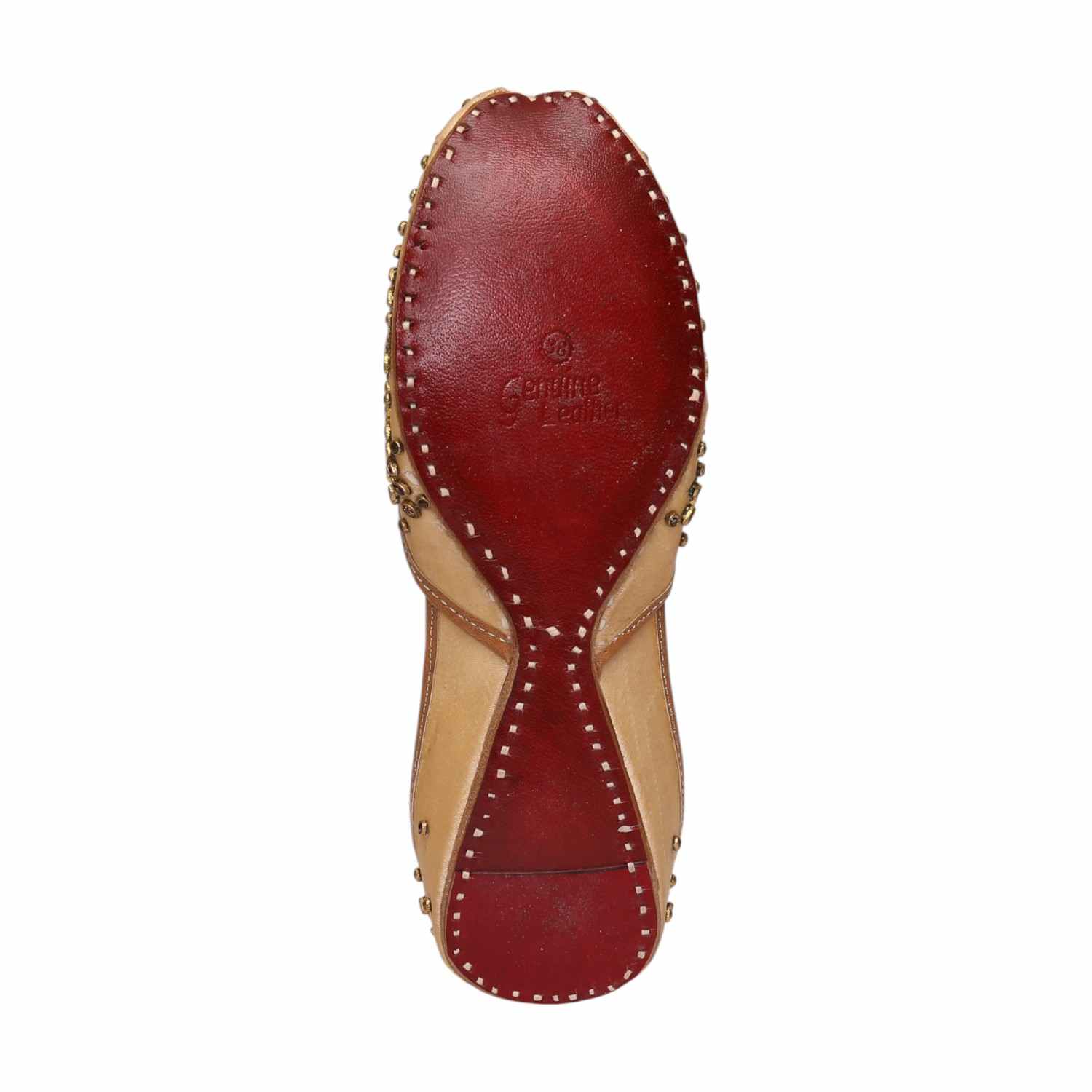 Women Gold Embellished Shoes Mojaries