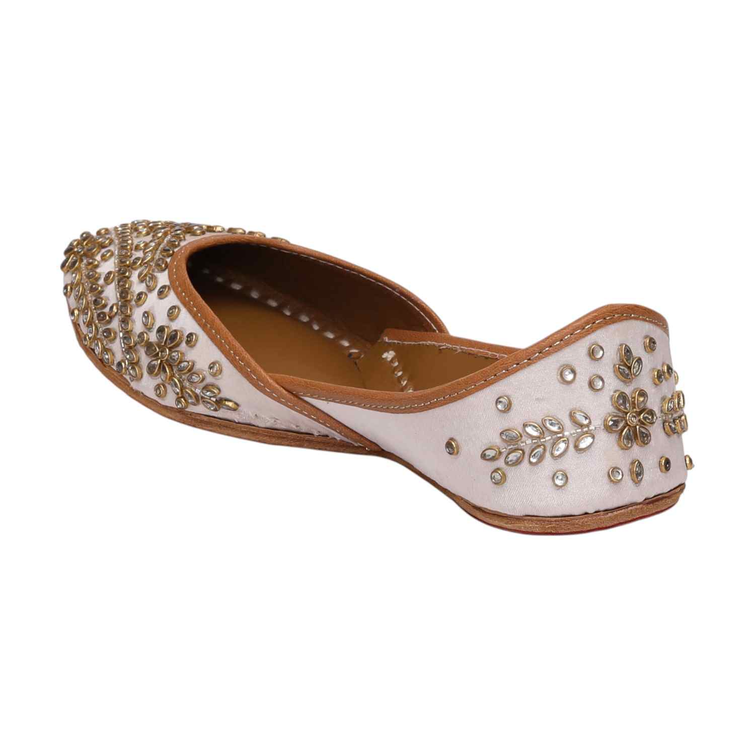 Women Silver Shoes Mojaries