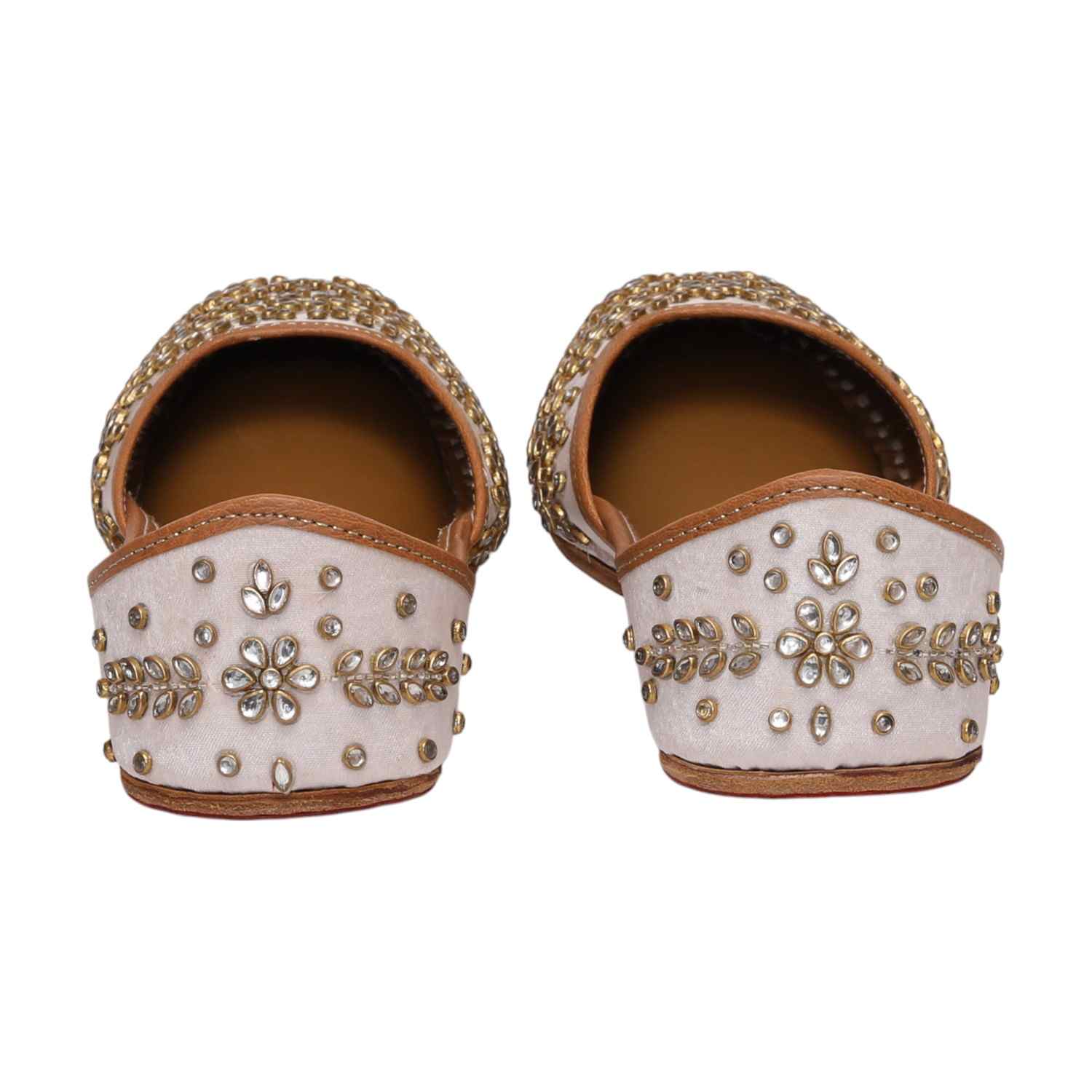 Women Silver Shoes Mojaries