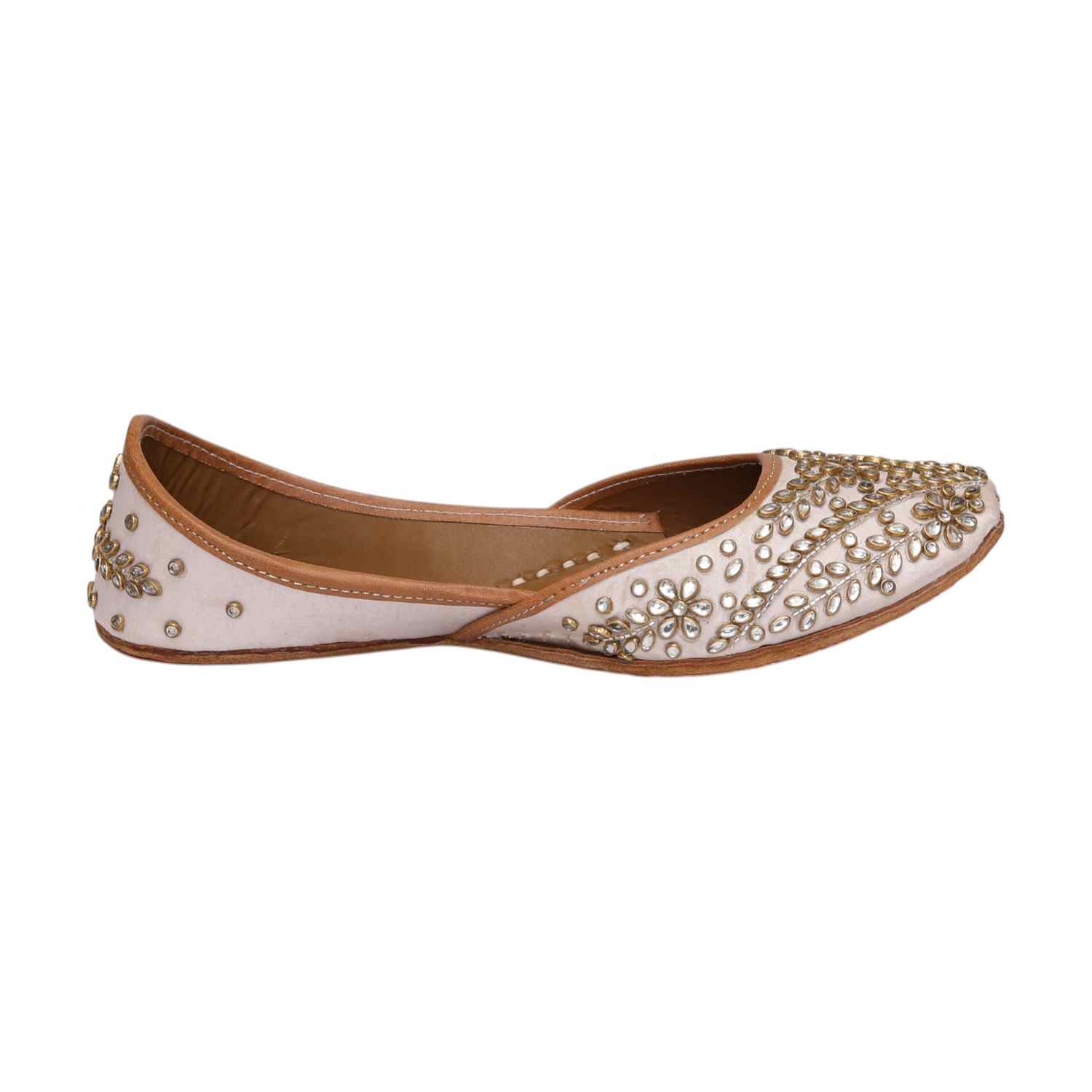 Women Silver Shoes Mojaries
