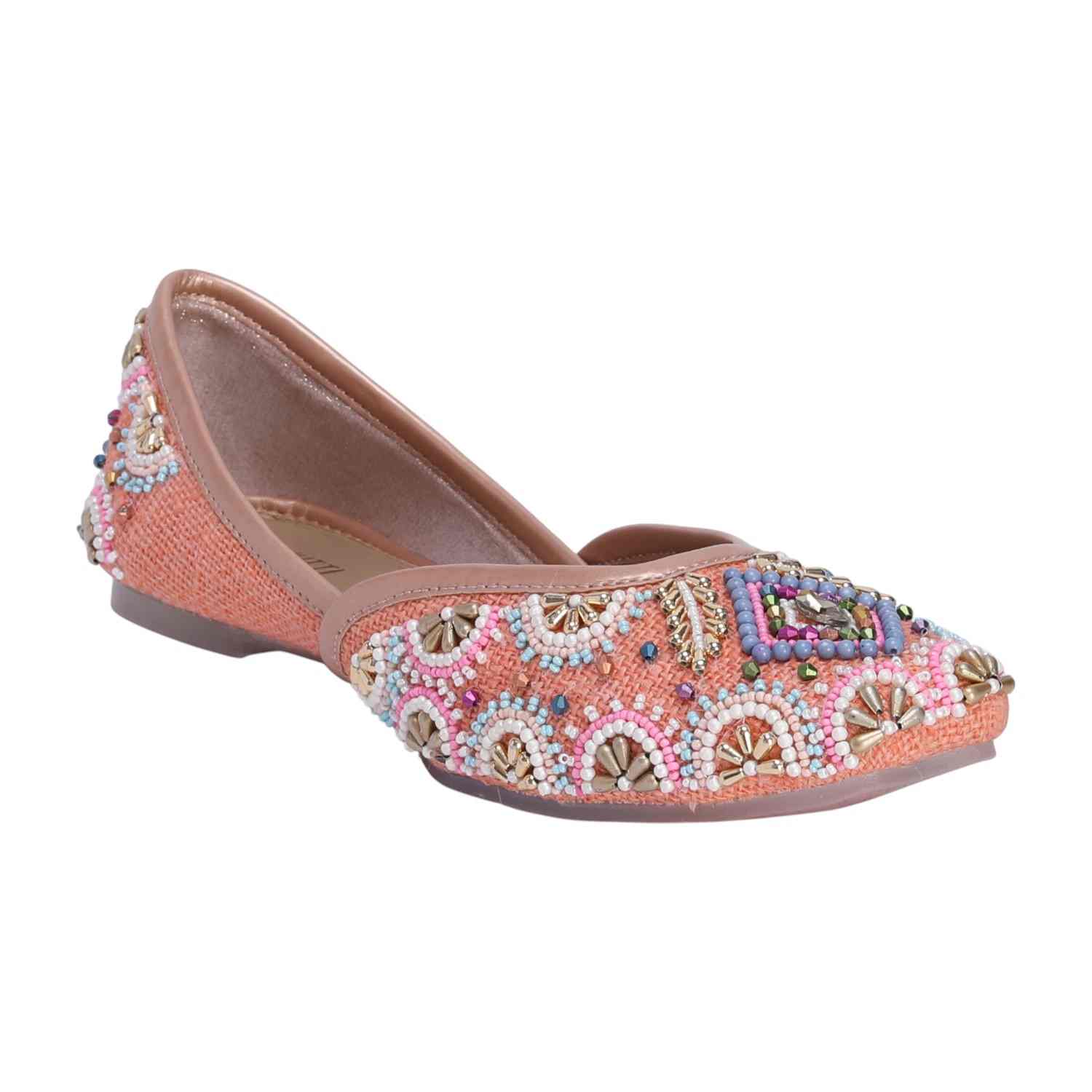 Peach Mojaris for Women