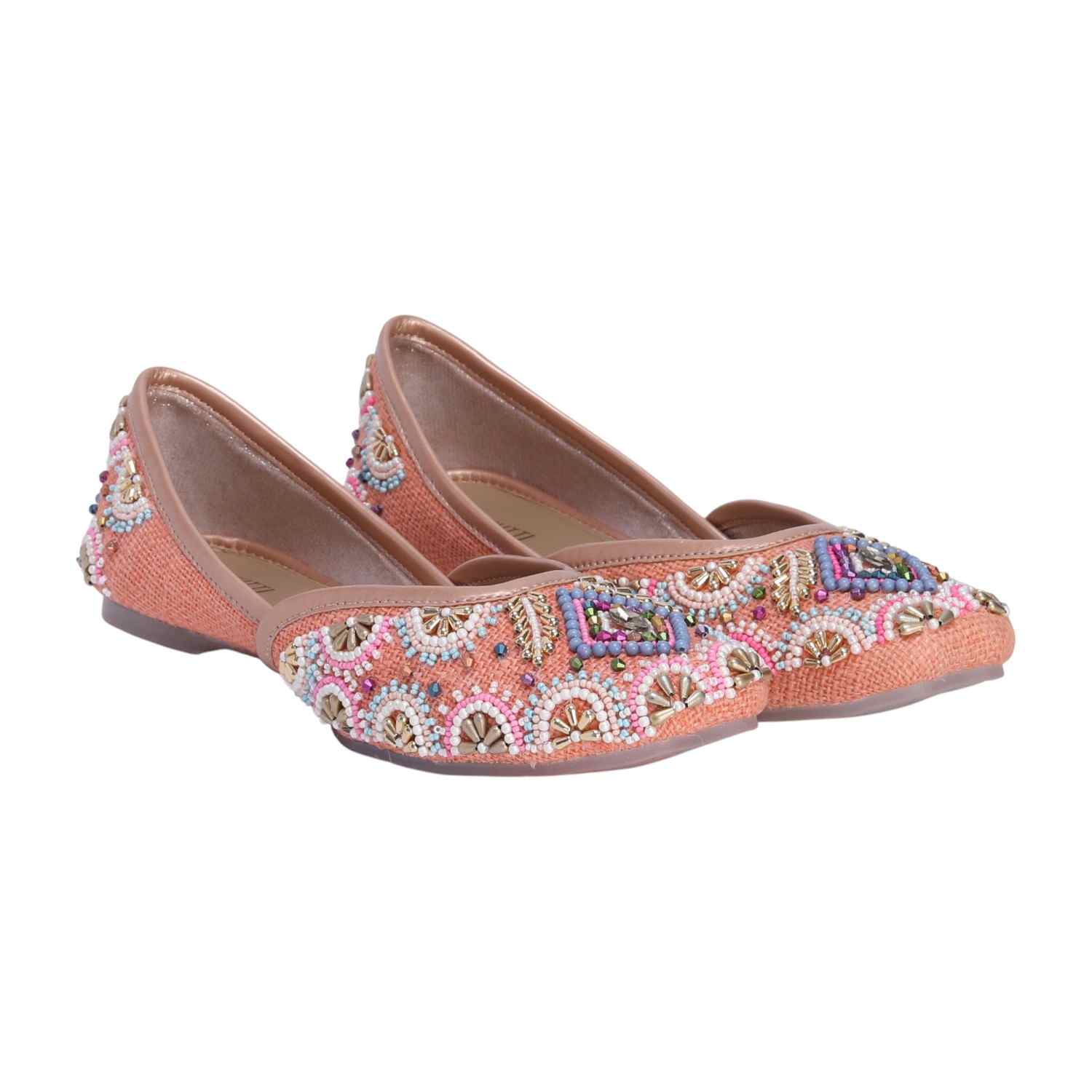 Peach Mojaris for Women