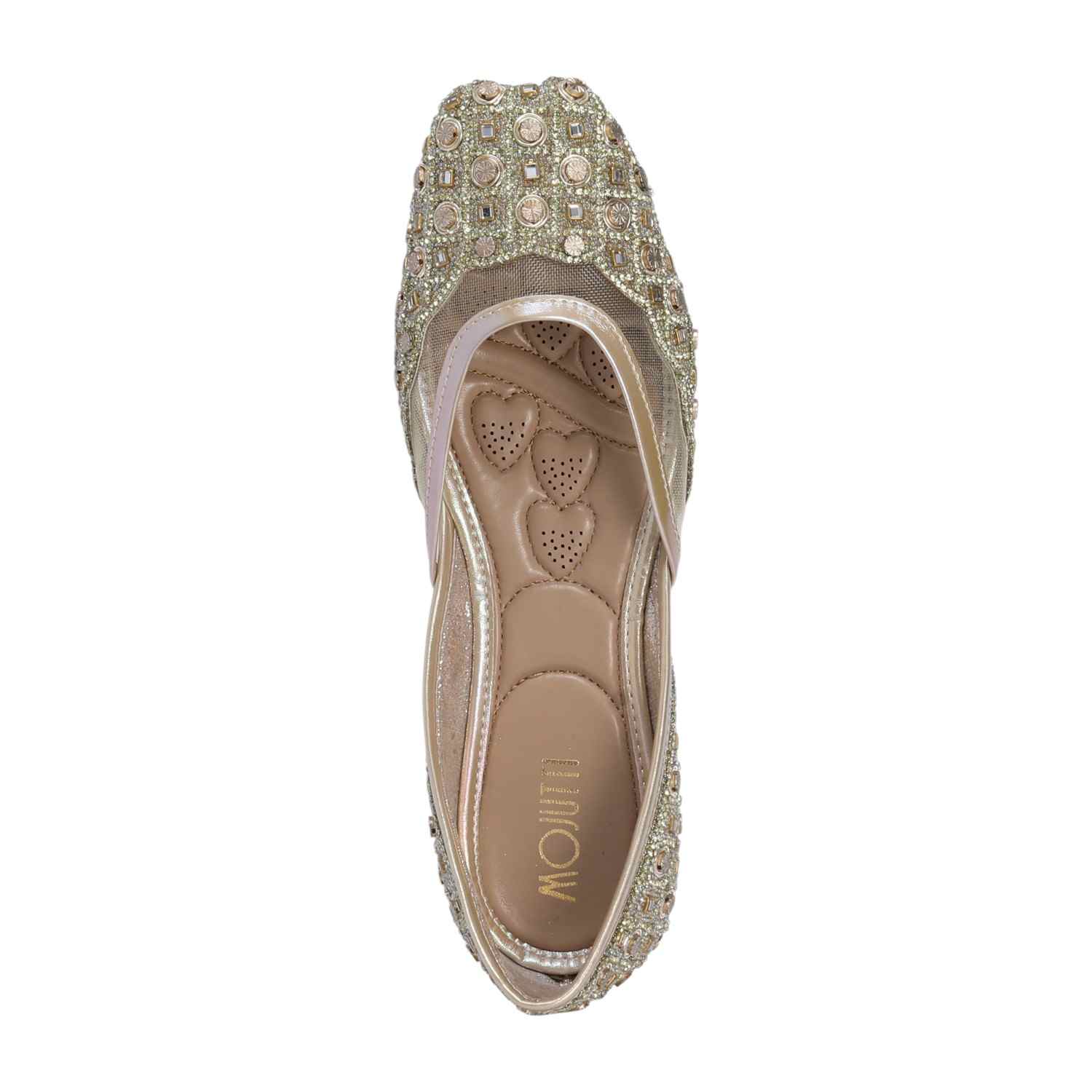 Gold Mojaris with Stone Embellishments