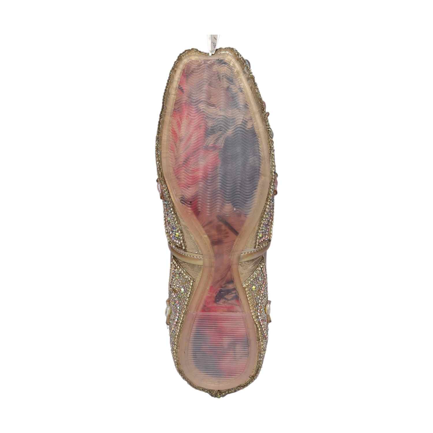 Women Gold Embellished Shoes Mojaries