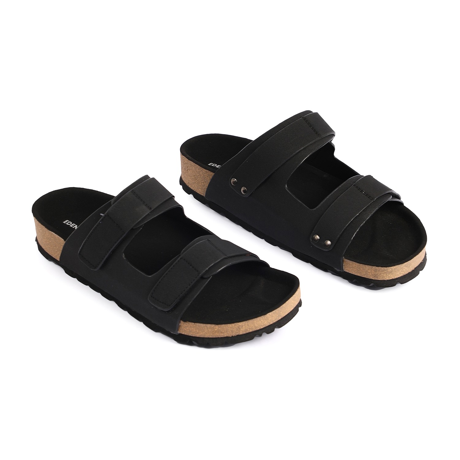Men Black Slidders