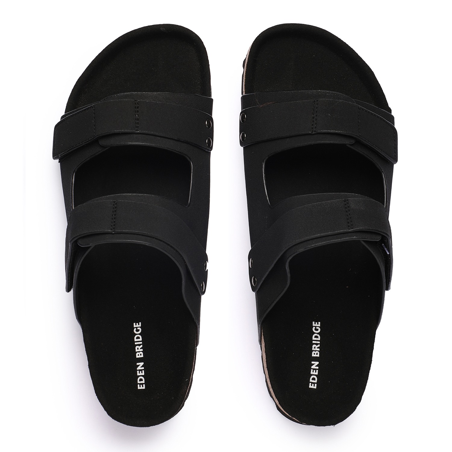 Men Black Slidders