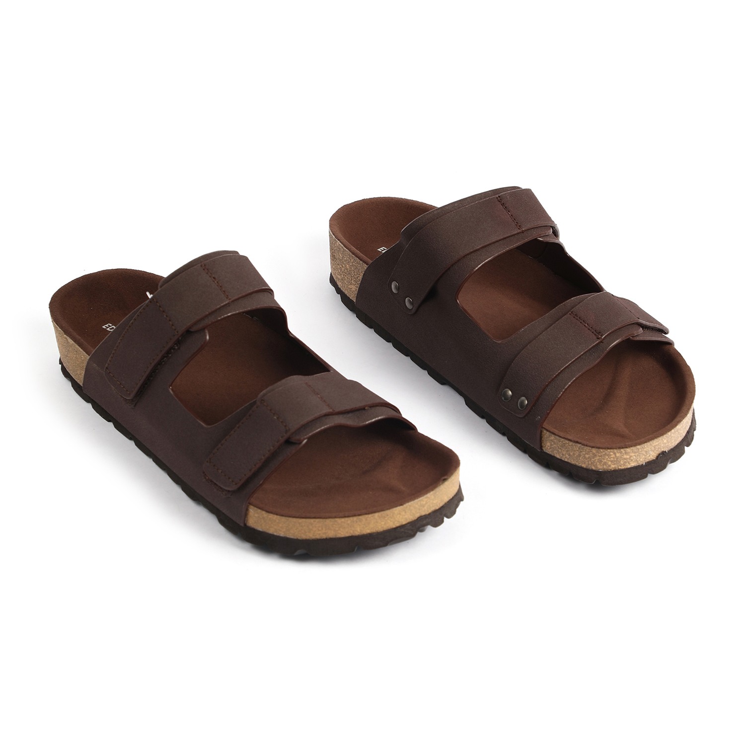 Men Brown Slidders