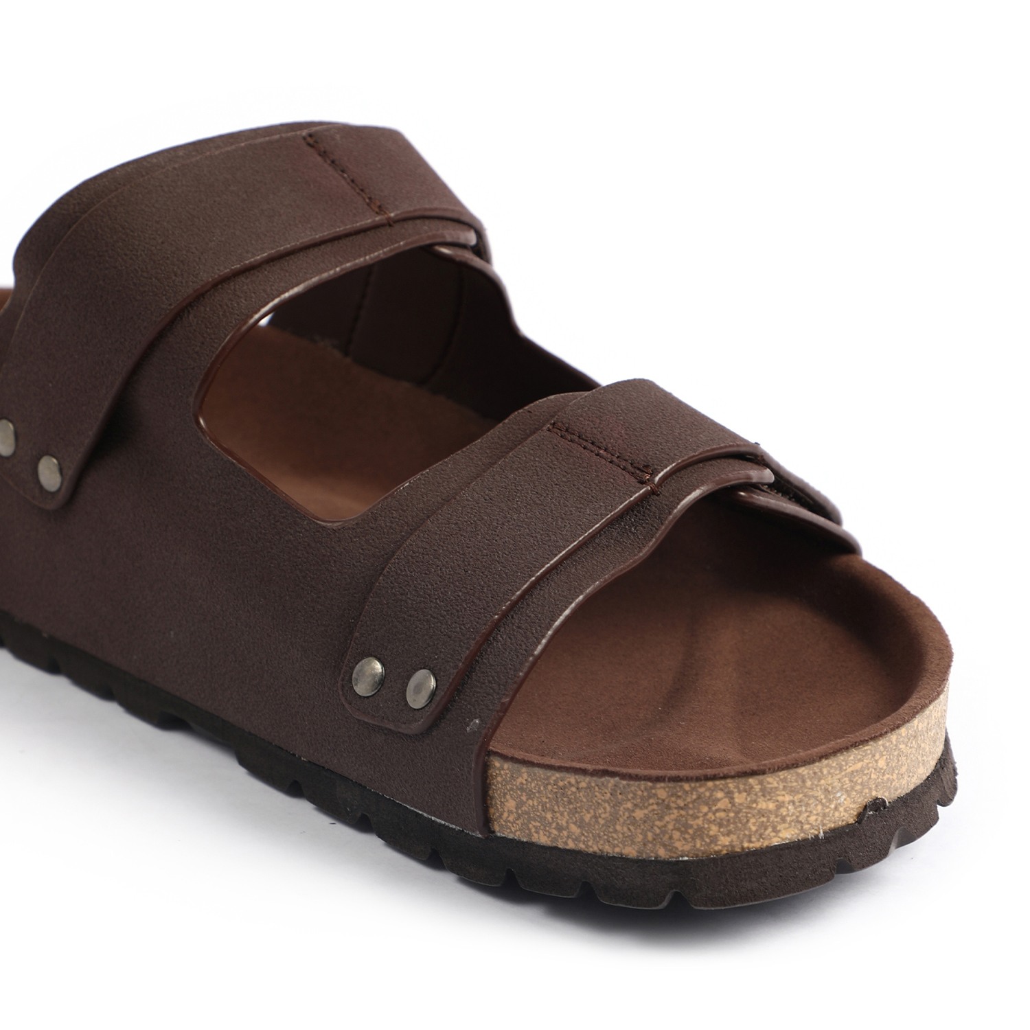 Men Brown Slidders