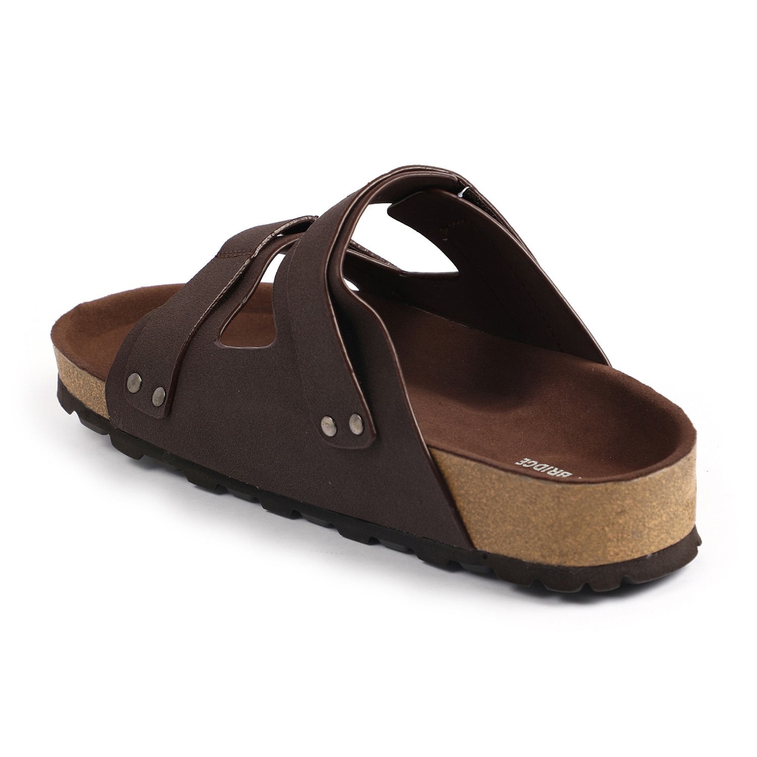 Men Brown Slidders
