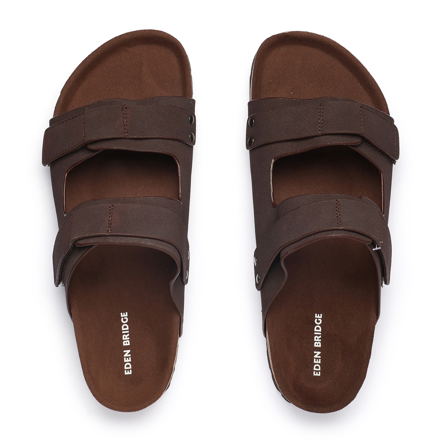 Men Brown Slidders