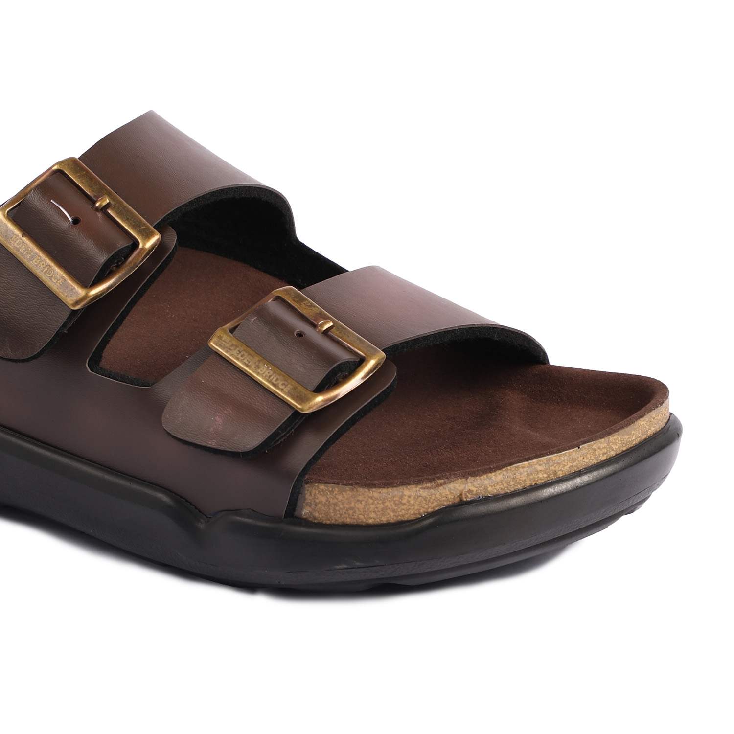 Men Brown Slidders