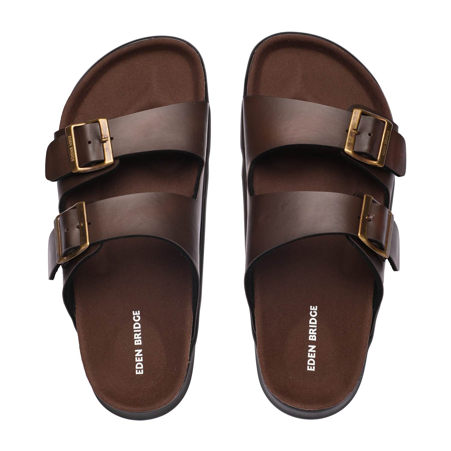 Men Brown Slidders
