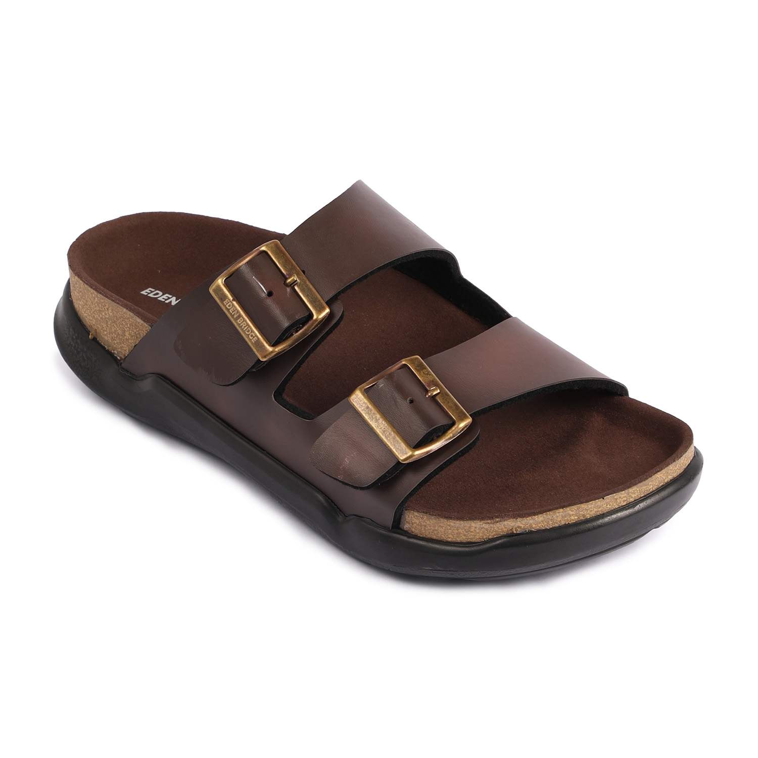 Men Brown Slidders