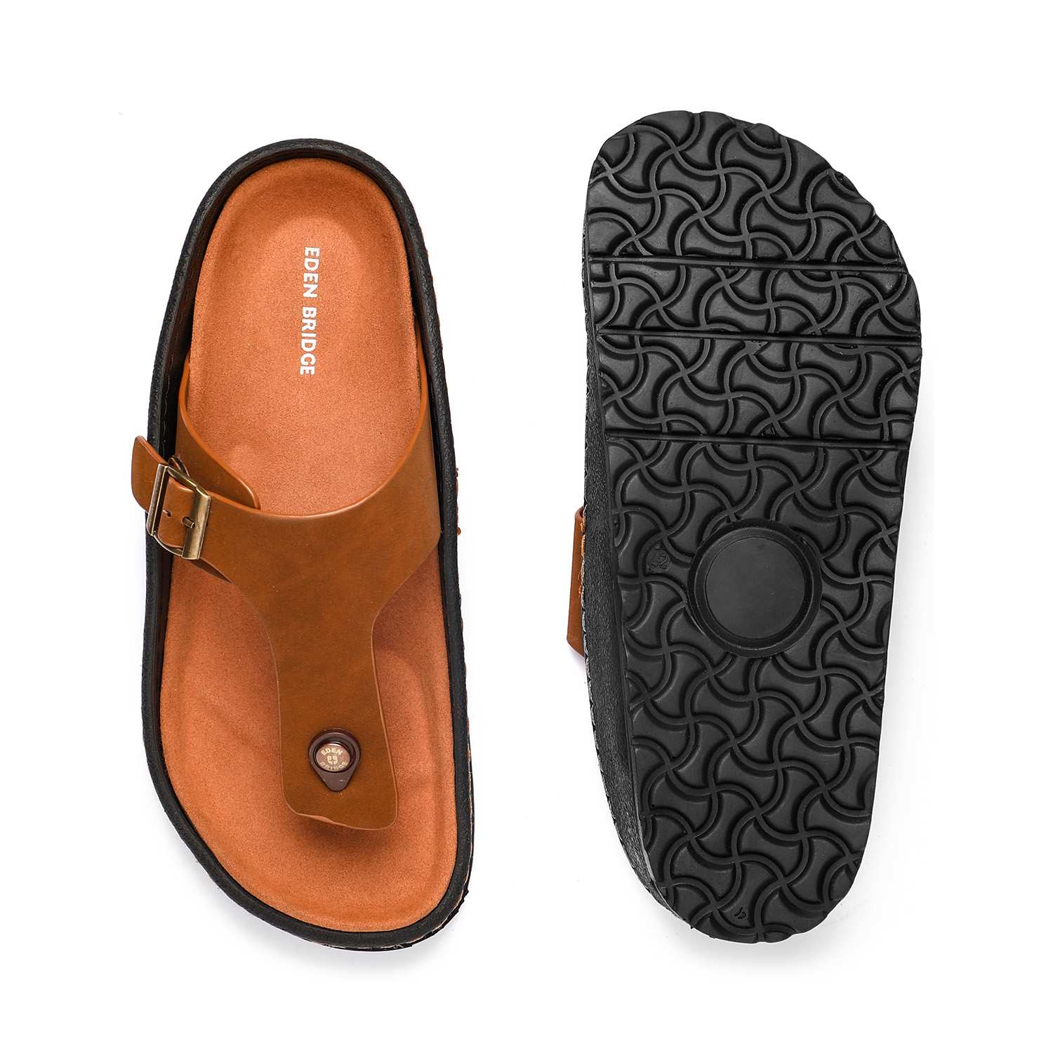 Men Tan Sandals