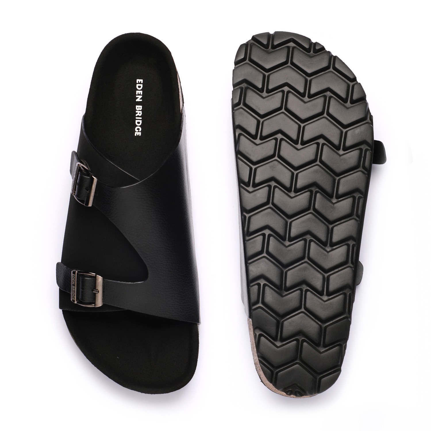 Men Black Slidders
