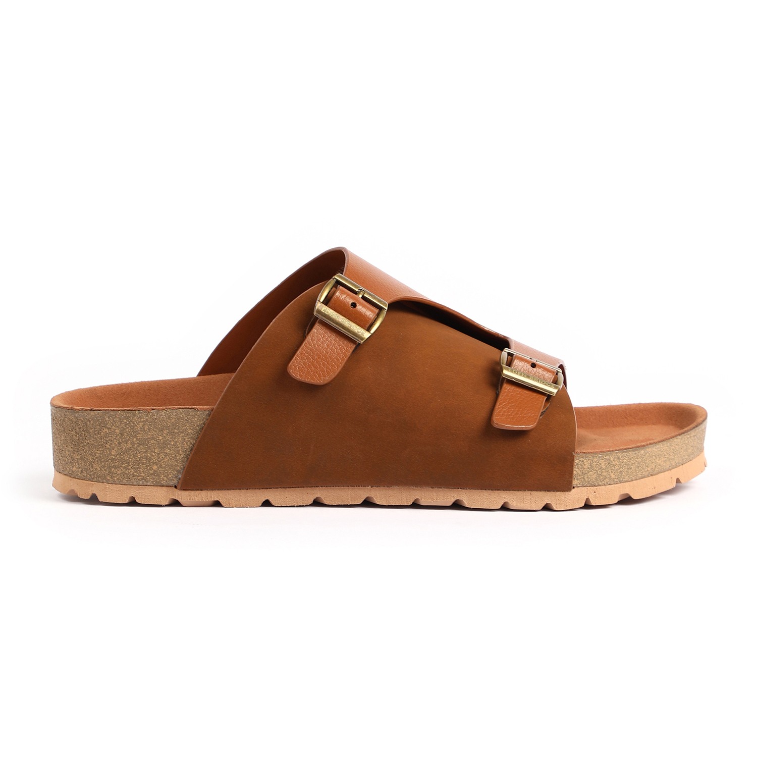 Men Tan Slidders