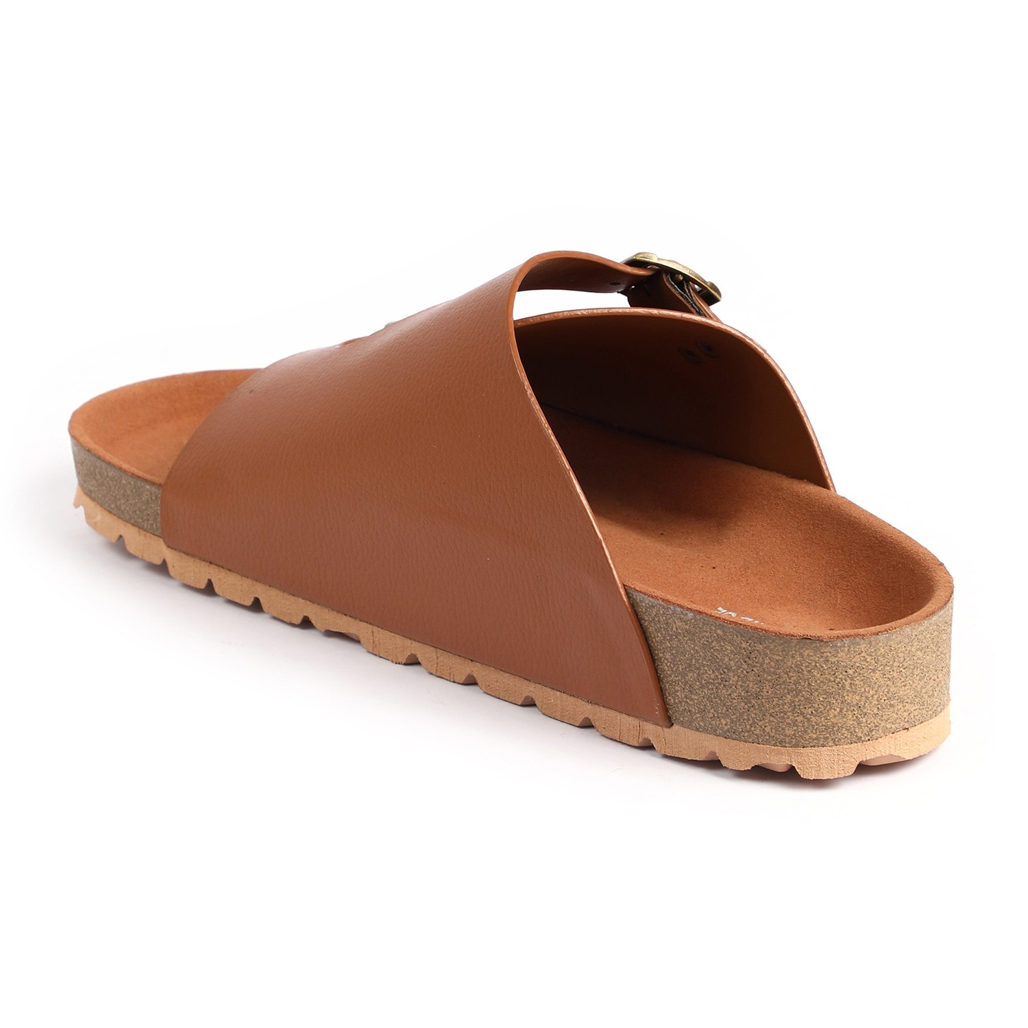 Men Tan Slidders