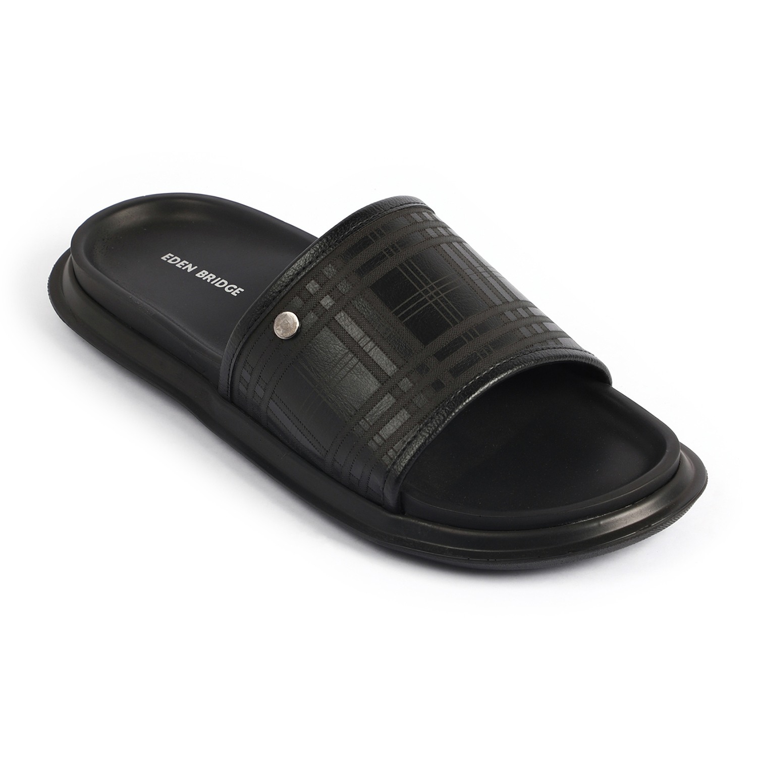 Men Black Slidders