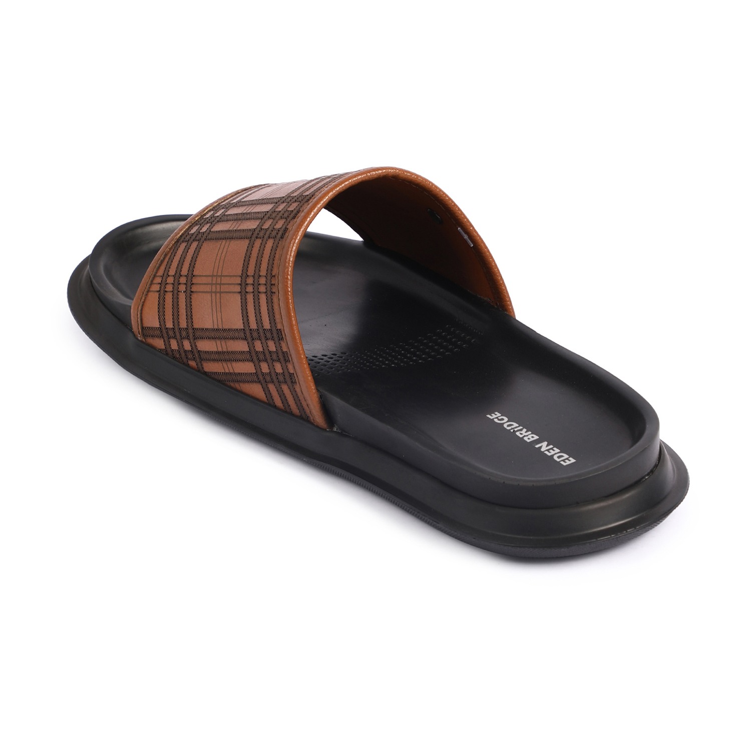 Men Tan Slidders