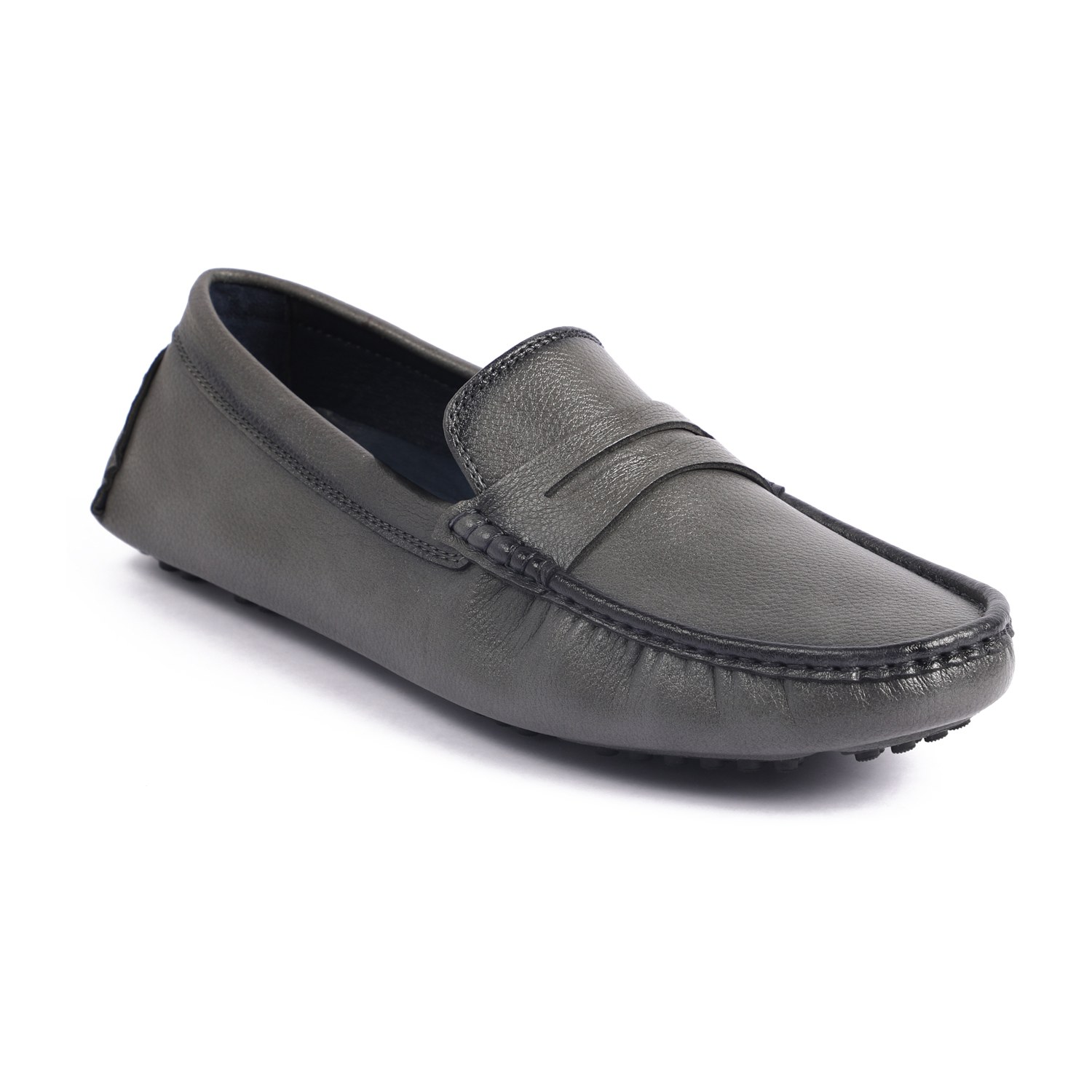 Men Grey Casual Slip-Ons