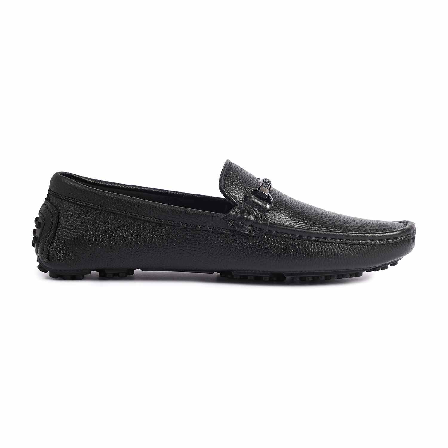 Men Black Casual Slip-Ons
