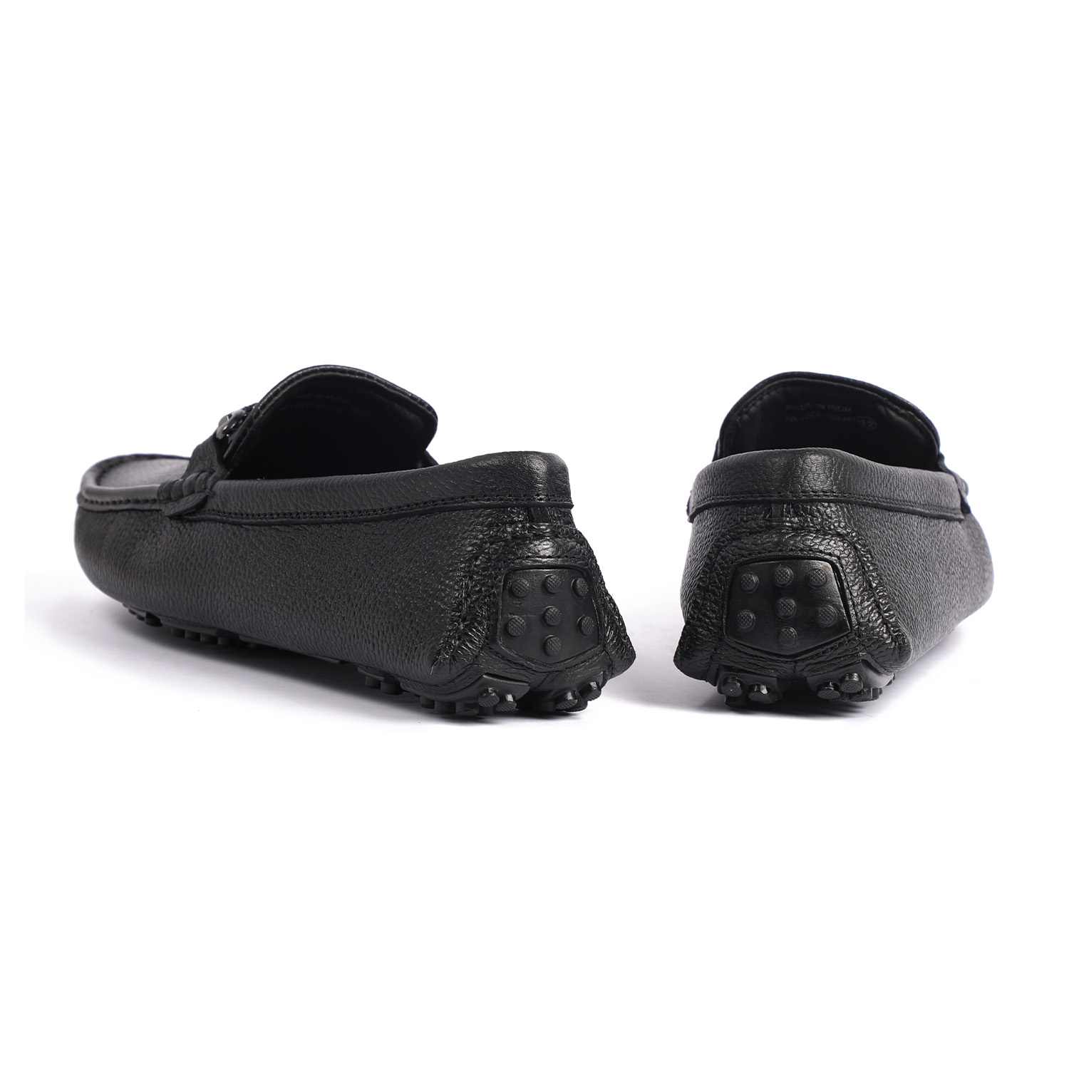 Men Black Casual Slip-Ons