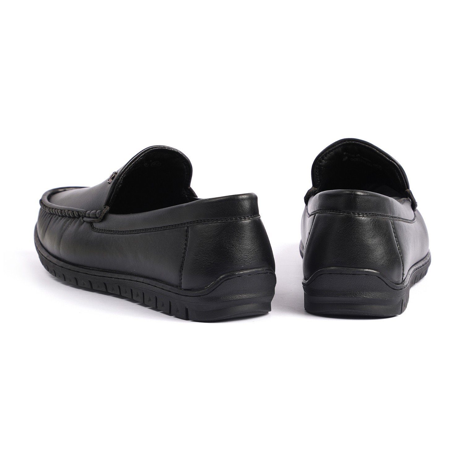 Men Black Casual Slip-Ons