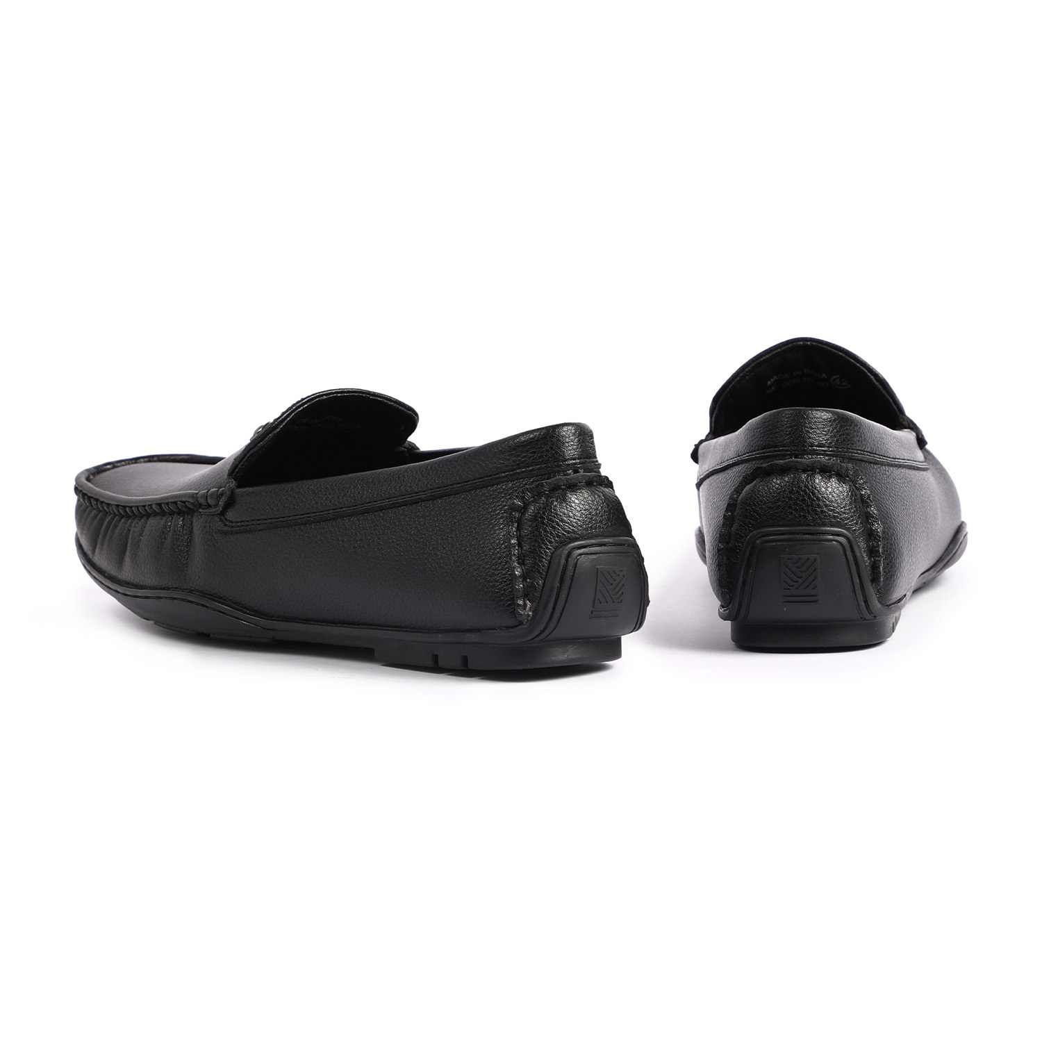 Men Black Casual Slip-Ons