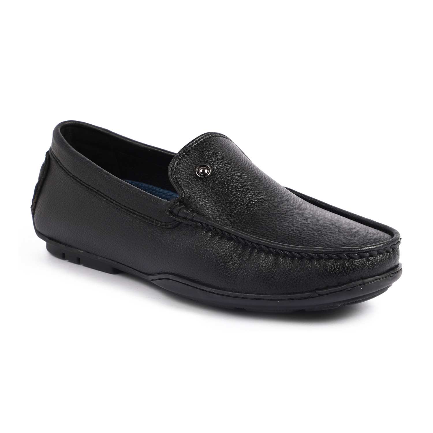 Men Black Casual Slip-Ons