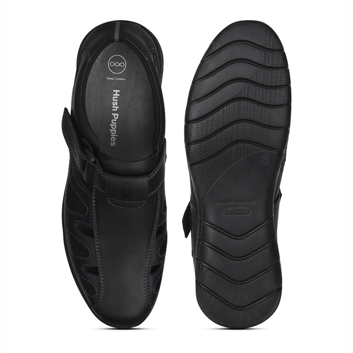 Richard Fisherman Black Sandal For Men