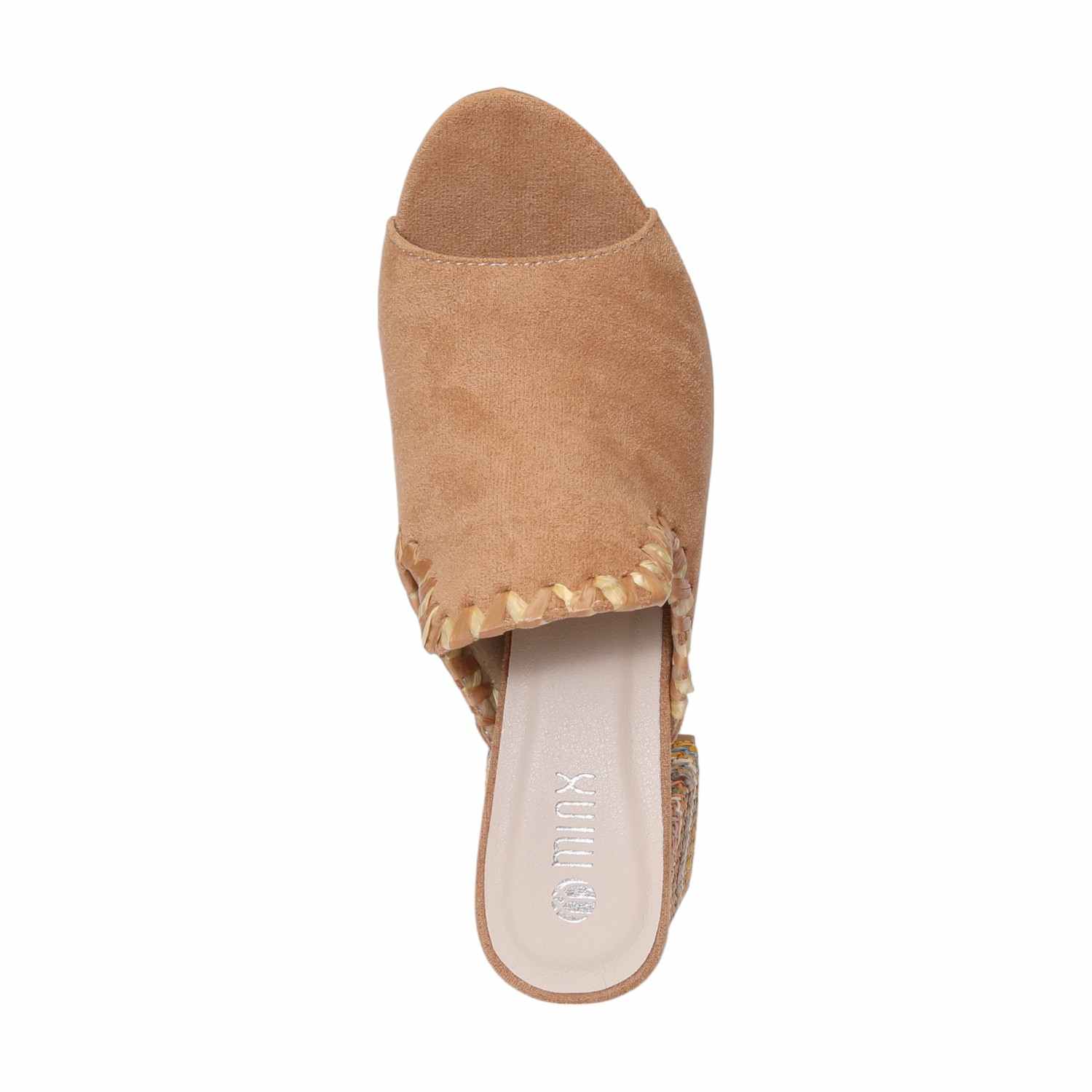 Women Beige Casual Block Heel