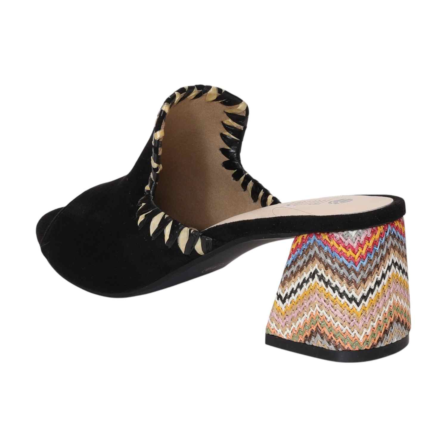 Women Black Casual Block Heel